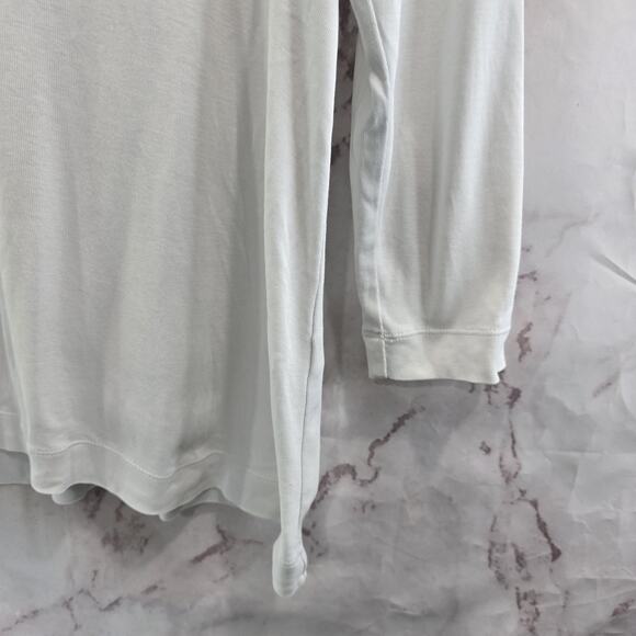 J Jill T Shirt Womens Small P White Perfect Pima Seamed Tee Quarter Sleeve - Picture 4 of 10